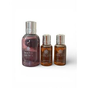 Molton Brown 3x Fiery Pink Pepper Neon Amber Shower Gel 3.3 1oz